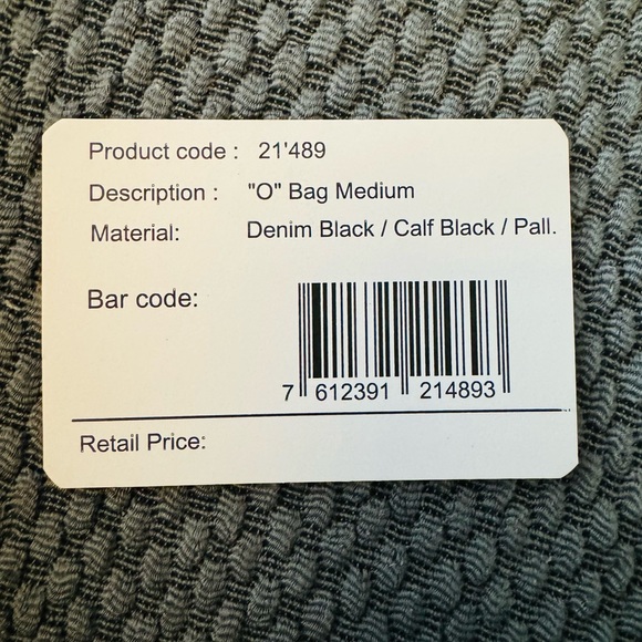 Authentic BVLGARI “O” Bag - Black Denim - Medium - Picture 9 of 9